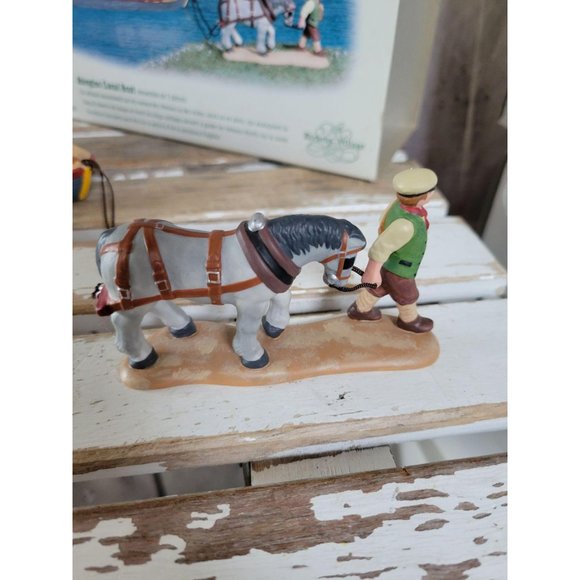 Dept 56 58522 Abington canal boat horse Dickens vi - Picture 2 of 7